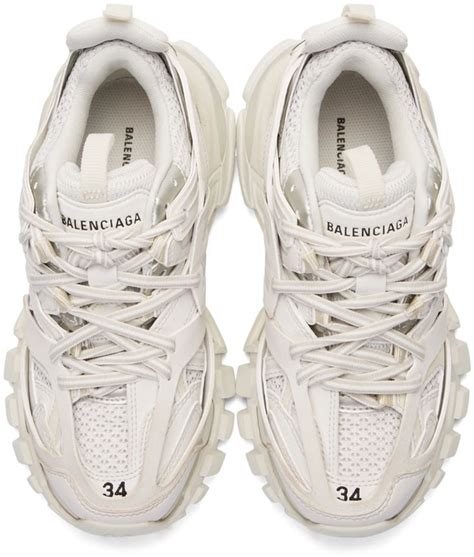 balenciaga track white laces.